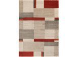 Möbelix , Braun, Rot, Beige , Textil , Abstraktes , rechteckig , 120x170 cm , in verschiedenen Größen erhältlich ,