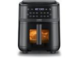 CASO Heißluftfritteuse "3182 AirFry & Steam 700, Dampfgar-AirFryer", schwarz, B:31,5cm H:39cm T:40,5cm, Fritteusen, mit Dampfgarfunktion, Heißluftfritteuse
