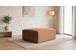 Polsterhocker OTTO HOME "Clayton Breite 103 cm", braun (light braun), B:103cm H:41cm T:69cm, 100% Polyester, Hocker, Polsterhocker, in einem trendigen Cord-Bezug