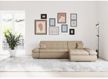 Ecksofa DOMO COLLECTION "MORIC 300x172 cm, XXL-Sofa mit viel Platz, L-Form, auch in Cord", braun (cappucino), B:300cm H:80cm T:172cm, Kunstleder SOFTLUX / Struktur (90% Polyester/ 10% Polyacryl);Microfaser PRIMABELLE (100% Polyester)/ Struktur (90% Polyester/ 10% Polyacryl), Sofas, Ecksofa, wahlweise mit Bettfunktion und Armteilverstellung, cappucino