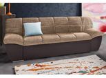 2-Sitzer DOMO COLLECTION "SPLASH Breite 211 cm, moderne Sitz- und Rückensteppung, komfortabel", braun (braun, braun, beige), B:211cm H:76cm T:96cm, Kunstleder SOFTLUX / Struktur (90% Polyester, 10% Polyacryl);Luxus-Microfaser (100% Polyester)/ Struktur (90% Polyester, 10% Polyacryl), Sofas, 2-Sitzer, flache Armlehnen zum Entspannen