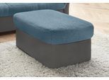 Polsterhocker DOMO COLLECTION "ELVA elegant, bequem und hochwertig", grau (dunkelgrau, petrol), B:60cm H:39cm T:60cm, (geprägte) Luxus-Microfaser (100% Polyester);Kunstleder SOFTLUX / Struktur ( 100% Polyester);Microfaser PRIMABELLE (100% Polyester), Hocker, Polsterhocker, passend zu den Sitzmöbeln der Serie ELVA
