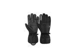 Skihandschuhe REUSCH "Snow King", Damen, Gr. 7.5, schwarz-weiß (schwarz, weiß), 94% Polyester, 6% Lederimitat, mehrfarbig, Handschuhe, aus atmungsaktivem Material