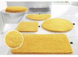 Badematte BRUNO BANANI "Lana, Badvorleger, Badezimmer Teppich" Gr. 14, gelb (lemon), rund ( Ø 100cm), 1 Stk., Polyacryl, Badematten, Badematte, Badteppich, Badematten, unifarben, auch als 3 teiliges Set & rund
