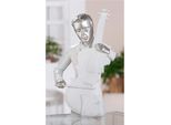 Dekofigur GILDE "Figur Musiker", weiß, B:21cm H:31cm T:10,5cm, Kunstharz, Dekofiguren