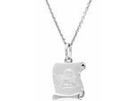 Kette mit Anhänger FIRETTI "Schmuck Geschenk Silber 925 Halsschmuck Halskette Ankerkette Engel", silber (silber, 925), Halsketten, Mädchen, Silber 925 (Sterlingsilber), L: 36 B: 1mm, B:1mm