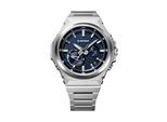 Smartwatch CASIO G-SHOCK "GST-B1000D", edelstahlfarben, blau, edelstahlfarben, Smartwatches, Herren, Smartwatch, Armbanduhr, Herren, Bluetooth, Super Illuminator, Flight Log Memory