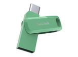 SANDISK USB-Stick "Ultra Dual USB Flash Drive Go, USB-C", grün, 256 GB, USB-Sticks