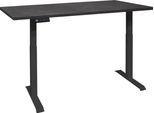 Schreibtisch MÄUSBACHER "Big System Office", schwarz (schwarz matt, schwarzstahl, schwarz matt, schwarzstahl), B:180cm, Tische, Schreibtisch, Breite 180 cm, elektrisch höhenverstellbar