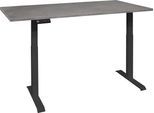 Schreibtisch MÄUSBACHER "Big System Office", grau (schwarz matt, graphit, schwarz matt, graphit), B:160cm, Tische, Schreibtisch, Breite 160 cm, elektrisch höhenverstellbar