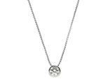 Kette mit Anhänger JOOP "2030996", bunt (silberfarben, weiß), Halsketten, Damen, Silber 925 (Sterlingsilber), L: 45, Made in Germany - mit Zirkonia (synth.)