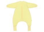 Babyschlafsack SCHLUMMERSACK "Schlafsack mit Füßen 1.0 Tog" Gr. 90, gelb, Schlafsäcke, Baby, L: 90cm, Obermaterial: 100% Baumwolle CO., L:90cm