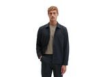 Kurzjacke MARC O'POLO "aus dehnbarem Tech Wool Blend", Herren, Gr. S, deep night blau, Obermaterial: 53% Polyester, 44% Wolle (Schafwolle), 3% Elasthan, unifarben, regular fit, Manschette, Jacken Kurzjacke