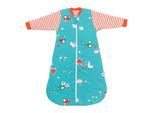 Babyschlafsack SCHLUMMERSACK "Schlafsack ohne Füßen 3.5 Tog" Gr. 56, blau, Schlafsäcke, Baby, L: 56cm, Obermaterial: 100% Baumwolle CO(Bio)., L:56cm