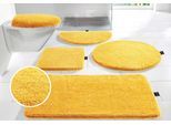 Badematte BRUNO BANANI "Lana, Badvorleger, Badezimmer Teppich" Gr. 1, gelb (lemon), rechteckig (55cm x 50cm ), 1 Stk., Polyacryl, Badematten, Badematte, Badteppich, Badematten, unifarben, auch als 3 teiliges Set & rund