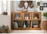 Sideboard HOME AFFAIRE "Ecko", beige (naturfarben), B:136cm H:87cm T:34cm, Massivholz, Sideboards, Sideboard, aus massiver Wildeiche, Breite 136 cm