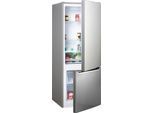 AMICA Kühl-/Gefrierkombination "KGCL 384 160", Energieeffizienz: E, silber (edelstahl optik), B:54cm H:144cm T:55cm, Kühlschränke, Kühl-/Gefrierkombination