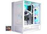 COUGAR Gaming-PC "OmnyX WT 8127 AMD Ryzen 7 9850X3D 32GB DDR5 2TB SSD RTX 5080", weiß, Microsoft Windows 11 Home (64 Bit), 32 GB RAM 2.000 GB SSD, Desktop-PCs, Windows 11, DDR5 RAM, Wasserkühlung, Gaming-PC