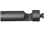 Mehrfachverlängerung LIEDECO "Power", grau (aluminiumfarben), L:8cm Ø:2cm, Gardinenstangenhalterungen, Mehrfachverlängerung, für Gardinenstangen Ø 20 mm