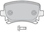 VALEO Bremsbelagsatz, Scheibenbremse 598752 Hinterachse für VW (SVW) Audi (FAW) Skoda SEAT