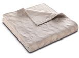 Wohndecke BIEDERLACK "Feel Cord", grau (grau leo), B:150cm L:200cm, Baumwolle, Polyacryl, Polyester, Wohndecken, Wohndecke, mit schöner Hoch-Tief-Struktur
