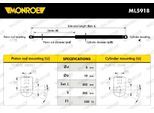 MONROE Gasfeder, Koffer-/Laderaum 11356740 für Audi