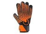 Torwarthandschuhe UHLSPORT "Torwarthandschuhe FM Starter Resist+ Kids", Damen, Gr. 3, schwarz (schwarz, fluo orange), Obermaterial: 81% Gummi rubber. 13% Polyester PES. 6% Nylon NY., Handschuhe Torwarthandschuhe