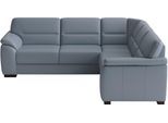 Ecksofa SIT & MORE "Montego", blau (graublau), B:255cm H:88cm T:225cm, Sofas, Ecksofa, wahlweise mit Bettfunktion und Schubkasten