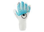 Torwarthandschuhe UHLSPORT "Torwarthandschuhe FM Cybertec Absolutgrip HN", Herren, Gr. 7.5, weiß (weiß, cyberblau, schwarz), Obermaterial: 81% Gummi rubber. 13% Polyester PES. 6% Nylon NY., Handschuhe Torwarthandschuhe