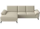 Ecksofa SIT & MORE "Chelsea", creme, B:264cm H:89cm T:174cm, 100% Polyester, Sofas, Ecksofa, optional mit Bettfunktion und Bettkasten