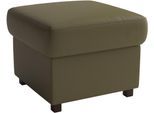 Polsterhocker SIT & MORE "Montego", grün (olive), B:58cm H:46cm T:58cm, Hocker, Polsterhocker