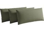 Sofakissen SIT & MORE "Chelsea", olive, B:60cm H:30cm, Stoff, Polsterauflagen, Sofakissen, zur Auswahl Sets mit 2 oder 3 Stück