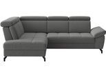 Ecksofa SIT & MORE "Vanity", anthrazit, B:254cm H:84cm T:197cm, 100% Polyester, Sofas, Ecksofa, Inkl.Sitz-,Kopf-und Armteilverstellung
