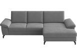Ecksofa SIT & MORE "Chelsea", anthrazit, B:264cm H:89cm T:174cm, 100% Polyester, Sofas, Ecksofa, optional mit Bettfunktion und Bettkasten