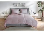 Bettwäsche PRIMERA "Renforce Stonewashed", rosa, B/L: 135cm x 200cm, 1 Stk., 1 Stk., Renforcé, B/L: 80cm x 80cm, 2 Stk., Renforcé, Obermaterial: 100% Baumwolle, Bettwäsche, Bettwäsche, jedes Teil ein Unikat, gewaschene Used Optik