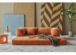 Schlafsofa INNOVATION LIVING ™ "Cozypad C02", rost, B:208cm H:77cm T:104cm, 100% PES, Sofas, Schlafsofa, Umklappbar, Modular Designbar, komfortabel