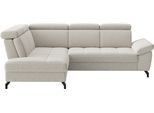 Ecksofa SIT & MORE "Vanity", nature, B:254cm H:84cm T:197cm, 100% Polyester, Sofas, Ecksofa, Inkl.Sitz-,Kopf-und Armteilverstellung