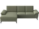 Ecksofa SIT & MORE "Chelsea", olive, B:264cm H:89cm T:174cm, 95% Polyester, 5% Polyamid, Sofas, Ecksofa, optional mit Bettfunktion und Bettkasten