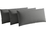 Sofakissen SIT & MORE "Chelsea", grau, B:60cm H:30cm, Stoff, Polsterauflagen, Sofakissen, zur Auswahl Sets mit 2 oder 3 Stück