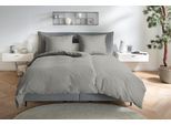 Bettwäsche PRIMERA "Renforce Stonewashed", braun (taupe), B/L: 135cm x 200cm, 1 Stk., 1 Stk., Renforcé, B/L: 80cm x 80cm, 2 Stk., Renforcé, Obermaterial: 100% Baumwolle, Bettwäsche, Bettwäsche, jedes Teil ein Unikat, gewaschene Used Optik