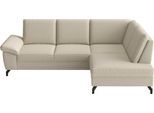 Ecksofa SIT & MORE "Chelsea", creme, B:249cm H:89cm T:190cm, 100% Polyester, Sofas, Ecksofa, optional mit Bettfunktion und Bettkasten