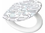 WC-Sitz KLEINE WOLKE "» Vision«", grau, B:37cm H:5cm L:45cm, Duroplast, WC-Sitze