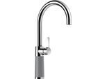 Küchenarmatur SCHOCK "SC-520 FA", grau (croma), B:19cm H:39,2cm Ø:5,2cm, Messing, Armaturen, Festauslauf, Schwenkbereich 360