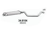 ASSO Mittelschalldämpfer 346104 für Vaughall Opel