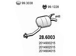 ASSO Mittelschalldämpfer 286003 für Mercedes