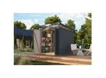 Metallgerätehaus Boldmere XXL im Set mit Anbaudach 2 m