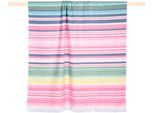 Strandtuch PAD "TRAVEL, 100x180 cm", rosa (pink), B:100cm L:180cm, Frottee, Frottee, Handtücher, Made in Europe, gestreift, mit Fransen