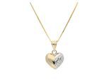 Kette mit Anhänger VIVANCE "Herz", gelbgold 375, Halsketten, Damen, Gelbgold 375