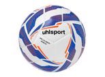 Fußball UHLSPORT "Fußball 350 Lite Match Addglue" Gr. 5, weiß (weiß, royal, fluo orange), Bälle, Herren, 5