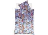 Wendebettwäsche FLEURESSE "Bed Art S 4351", blau, B/L: 155cm x 220cm, 1 Stk., 1 Stk., Mako-Satin, B/L: 80cm x 80cm, 2 Stk., Mako-Satin, Obermaterial: 100% Baumwolle, Bettwäsche, Wendebettwäsche, Mako Satin, Baumwolle, in Gr. 135x200, 155x220, 200x200cm
